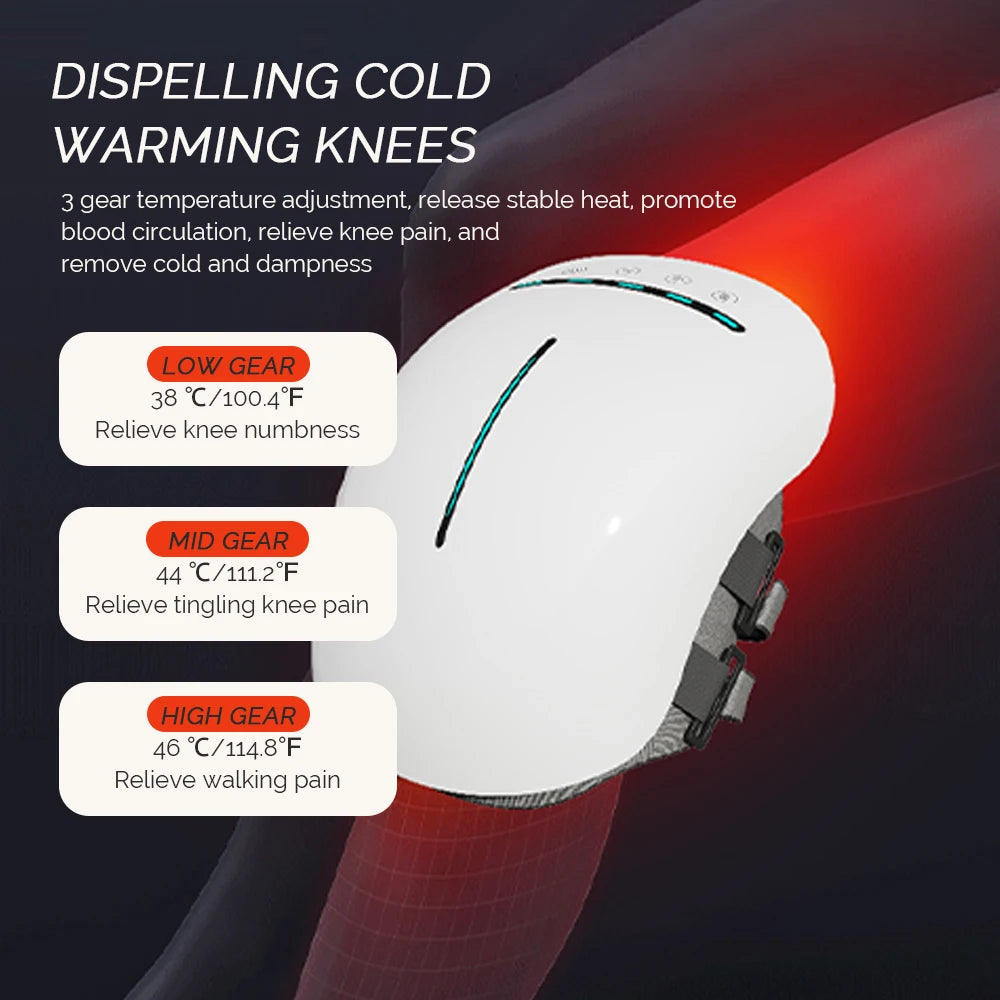 Electric Knee Massager Built-in Silicone Massage Head Air Pressure Kneading Knee Massage Machine Elbow Shoulder Knee masajeador
