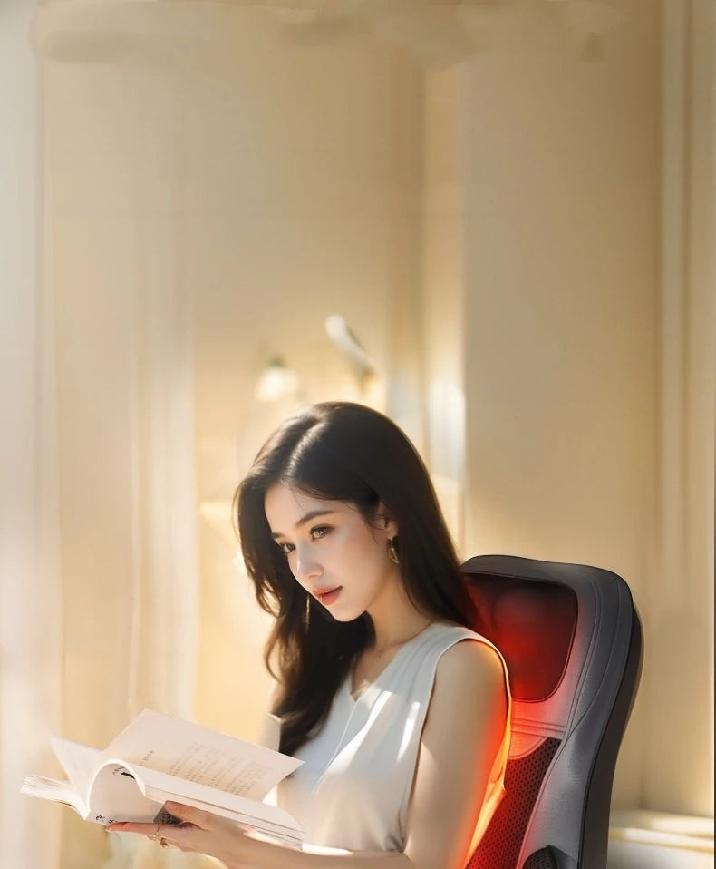 Electric Massage Chair Pad with Heat | Full Body Vibration & Kneading Therapy 
| Back Massager for Chair, Sofa, Home & Office