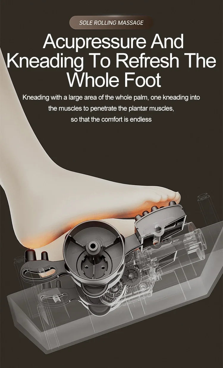 Premium Spa-Quality Electric Foot & Leg Massager with Air Compression, Heat & Vibration | Deep Kneading & Full Wrap Relief