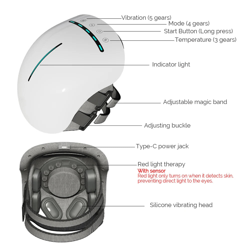 Electric Knee Massager Built-in Silicone Massage Head Air Pressure Kneading Knee Massage Machine Elbow Shoulder Knee masajeador