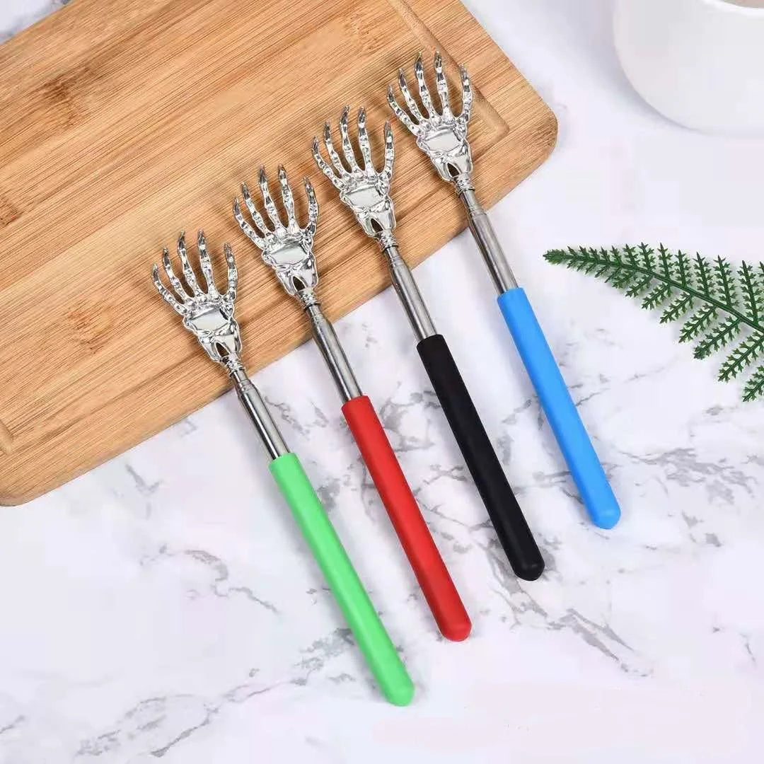 Extendable Stainless Steel Back Scratcher | Portable Itch & Stress Relief Massager Tool