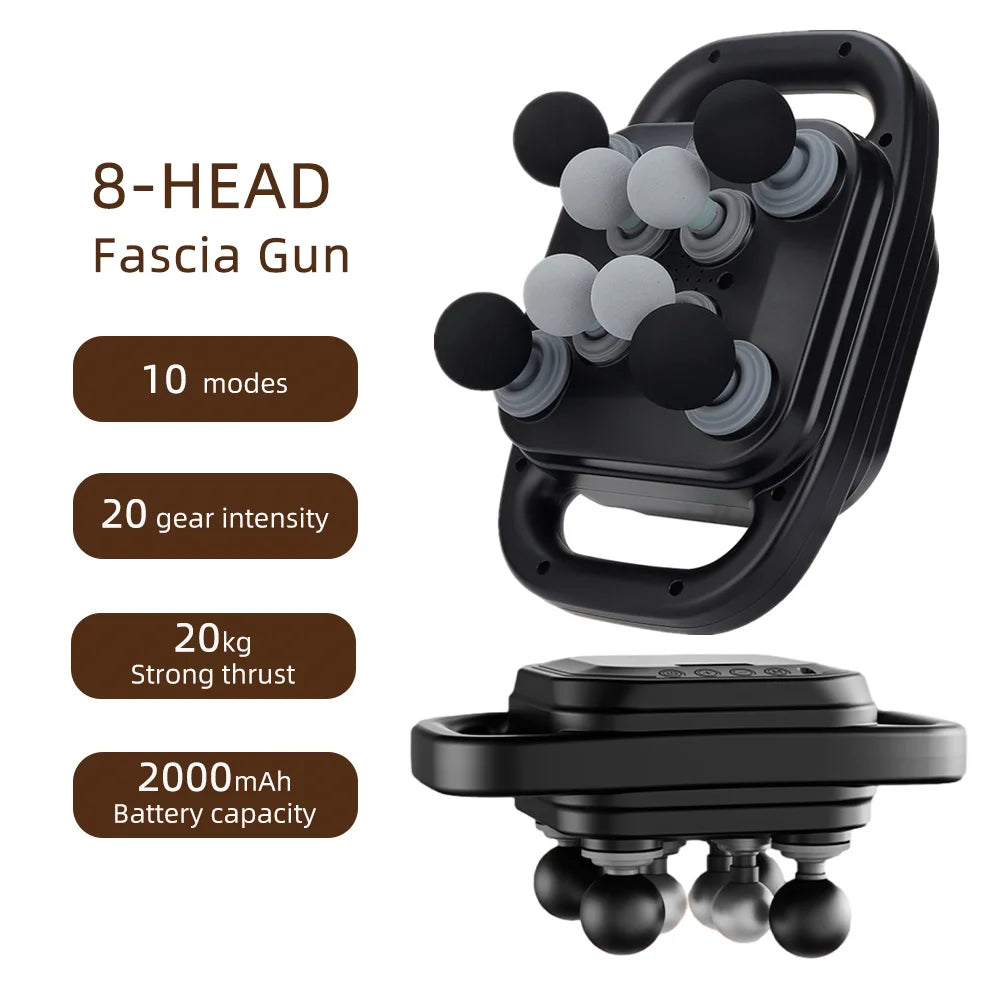 Professional 42-Head High-Frequency Percussion Massage Gun | Deep Tissue Vibration for Full Body & Muscle Relaxation | Pain Relief (Back, Neck, Shoulder)