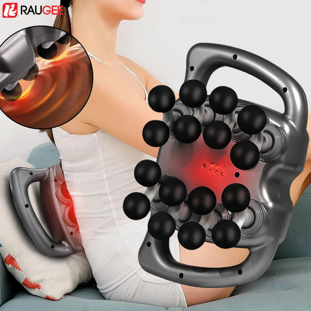 Professional 16-Head High-Frequency Percussion Massage Gun | Deep Tissue Muscle Massager for Full Body Relaxation | High-Frequency Vibration Massager for Neck, Shoulder & Waist