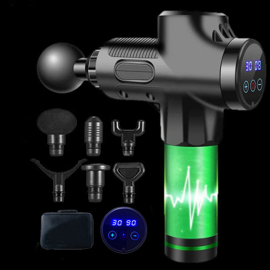 Quiet 30-Level Deep Tissue Massage Gun | Electric Percussion Massager for Full Body, Neck Muscle Relaxation & Fitness Recovery