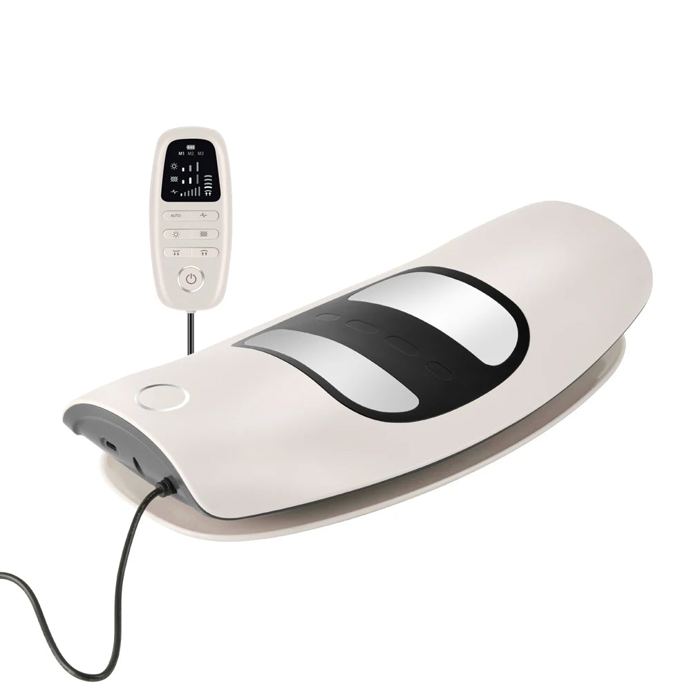 Premium Adjustable Electric Lumbar Massager | Vibration Therapy & Spinal Traction Device for Waist & Back Support | Device for Core, Waist Pain Relief & Spine Health