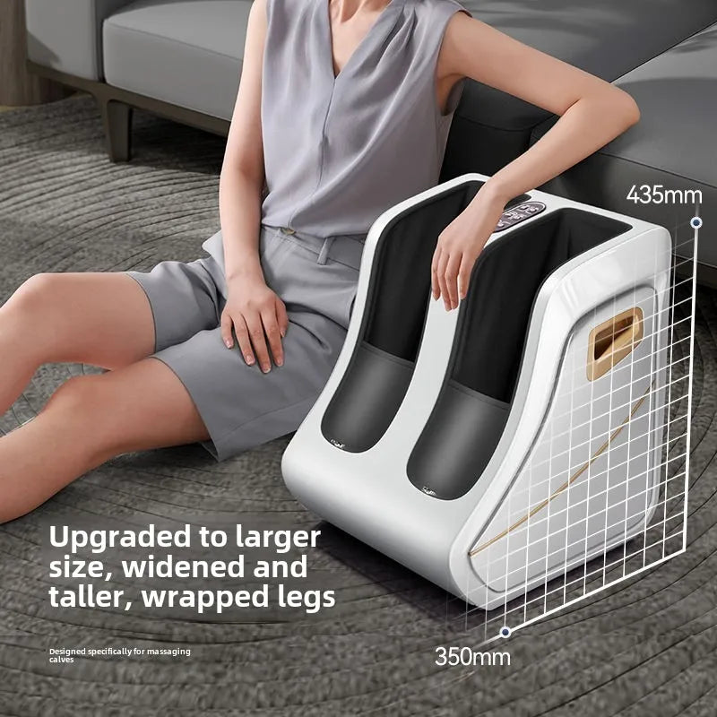 Premium Adjustable Heated Foot & Calf Massager | Shiatsu Deep Kneading, Compression & Vibration for Plantar & Circulation Relief