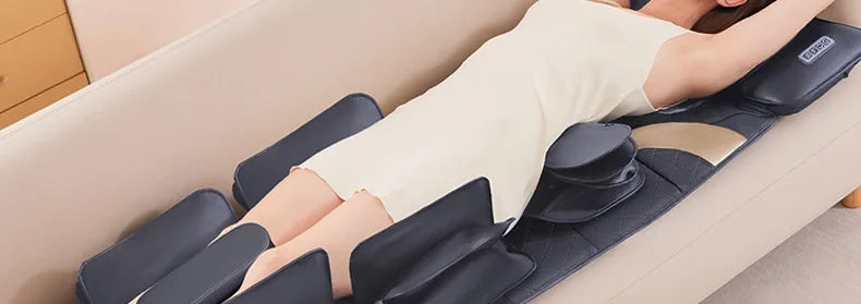 Advanced Heated Full Body Massage Mat | Heated Airbag, Vibration & Swing Motion with Lumbar & Neck Traction (Remote Operated)