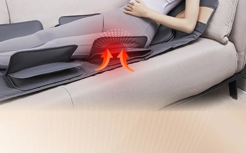 Advanced Heated Full Body Massage Mat | Heated Airbag, Vibration & Swing Motion with Lumbar & Neck Traction (Remote Operated)
