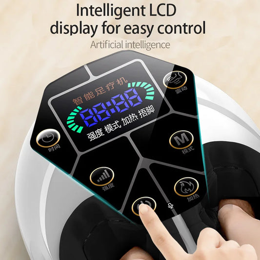 Advanced Foot Massager with Multi-Mode Therapy | Heated Kneading, Vibration & Acupressure for Relieves Leg & Foot Soreness