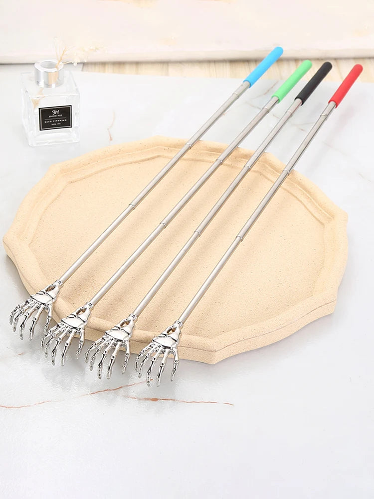 Extendable Stainless Steel Back Scratcher | Portable Itch & Stress Relief Massager Tool