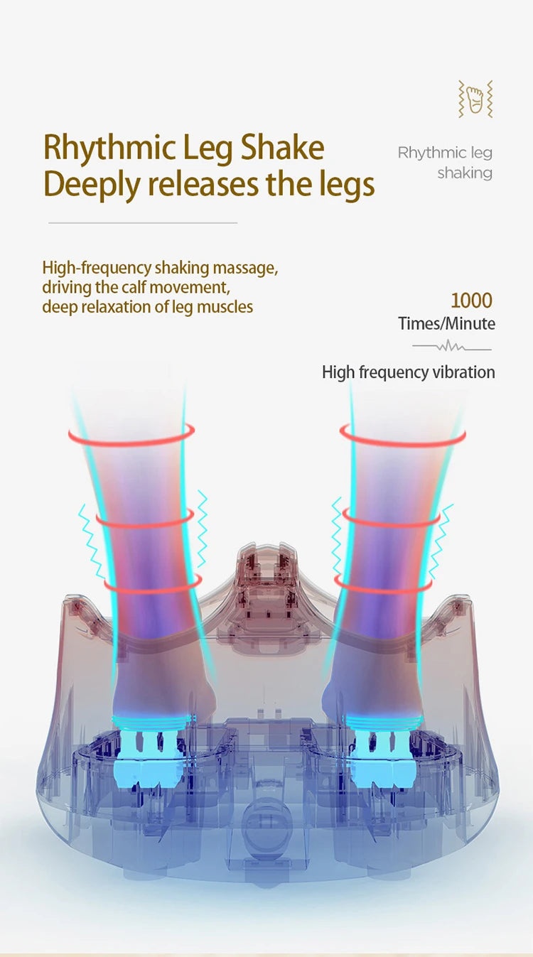 Advanced Foot Massager with Multi-Mode Therapy | Heated Kneading, Vibration & Acupressure for Relieves Leg & Foot Soreness