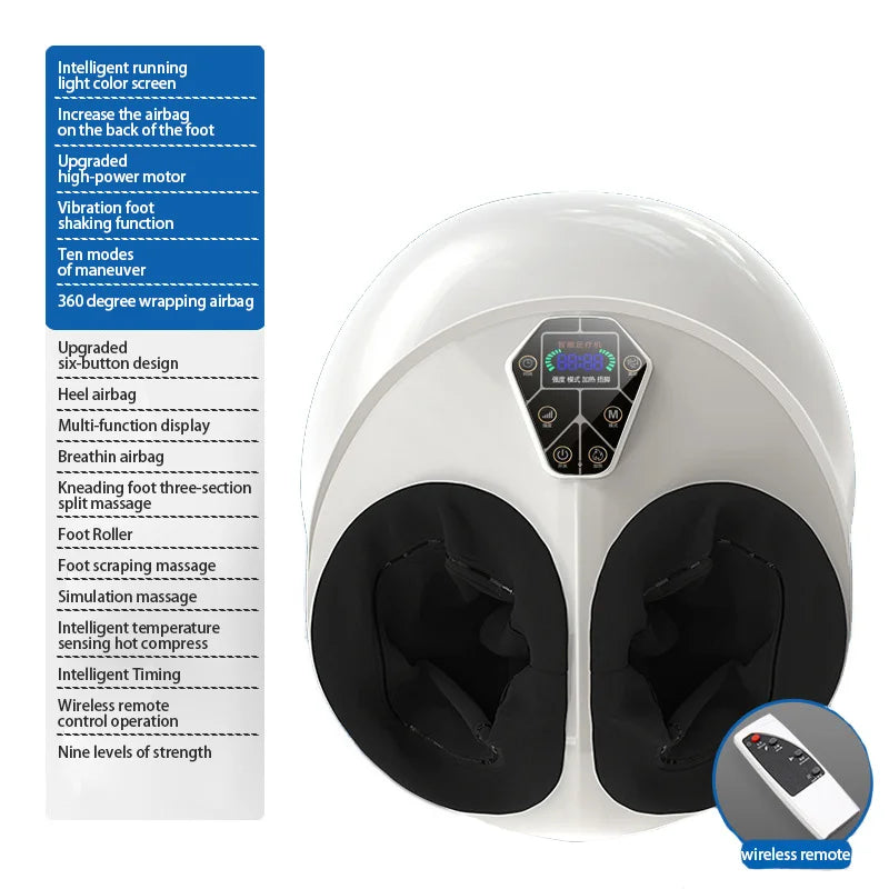 Advanced Foot Massager with Multi-Mode Therapy | Heated Kneading, Vibration & Acupressure for Relieves Leg & Foot Soreness