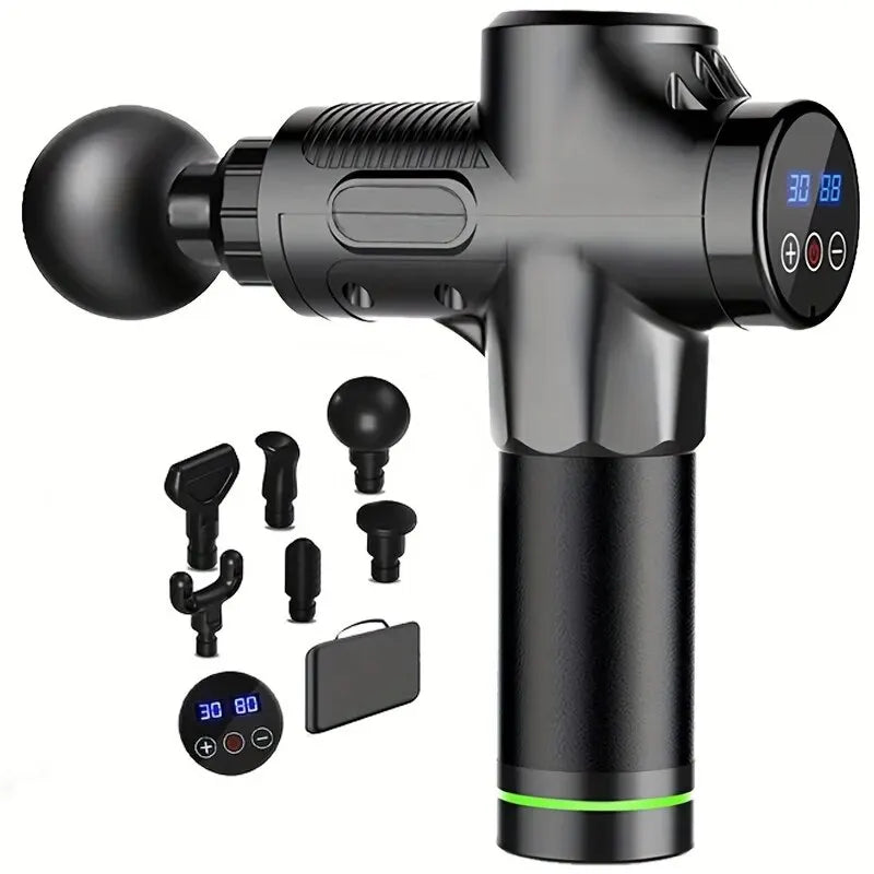 Quiet 30-Level Deep Tissue Massage Gun | Electric Percussion Massager for Full Body, Neck Muscle Relaxation & Fitness Recovery