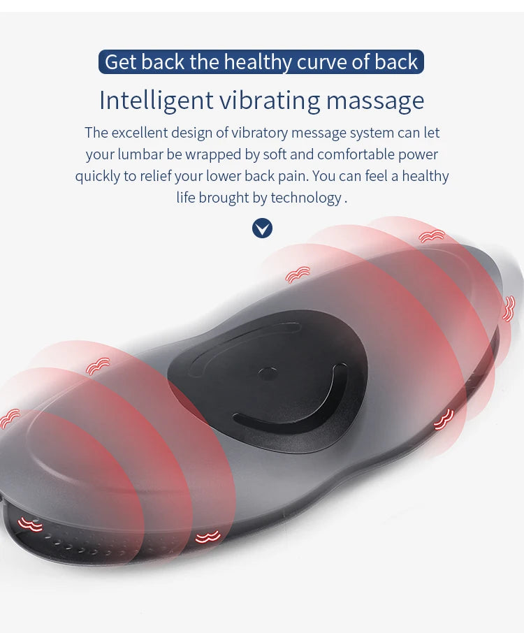 Multi-Level Electric Lumbar Traction Device | Inflatable, Heated Vibration for Back & Spine Relief 
| Multi-Level Vibration, Hot Compress for Lumbar Relief