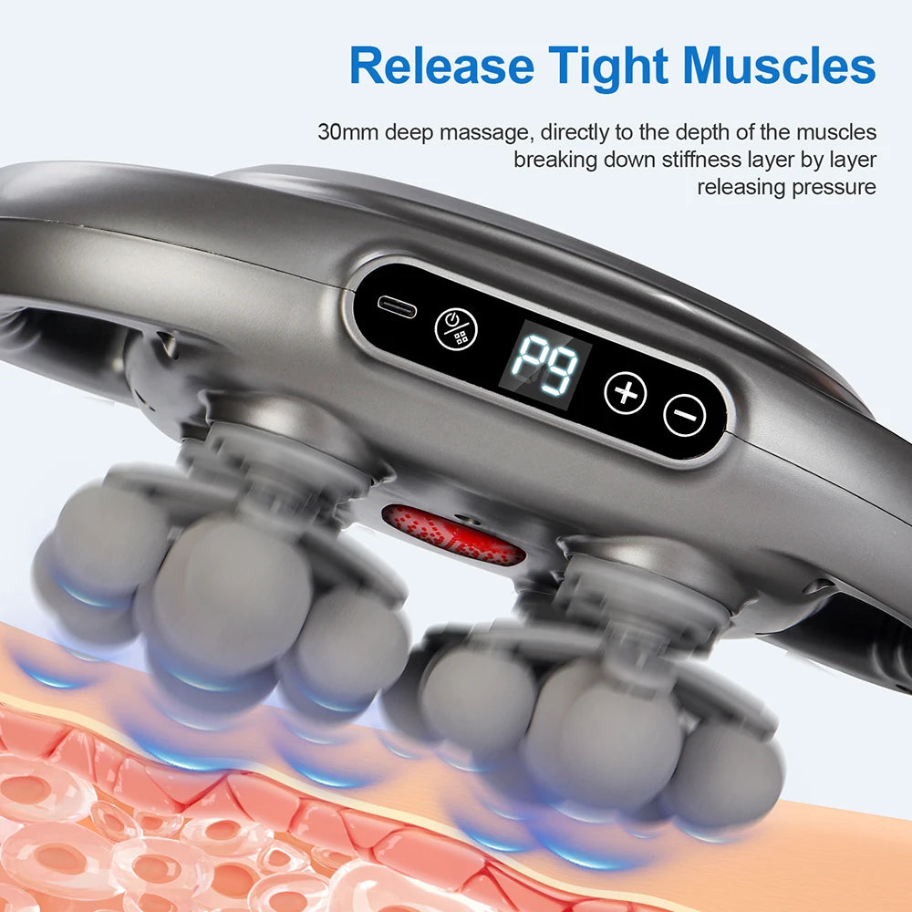Professional 42-Head High-Frequency Percussion Massage Gun | Deep Tissue Vibration for Full Body & Muscle Relaxation | Pain Relief (Back, Neck, Shoulder)
