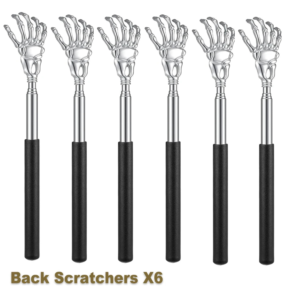 Portable Extendable Back Scratcher | Stainless Steel Telescoping Massager for Humans & Pets