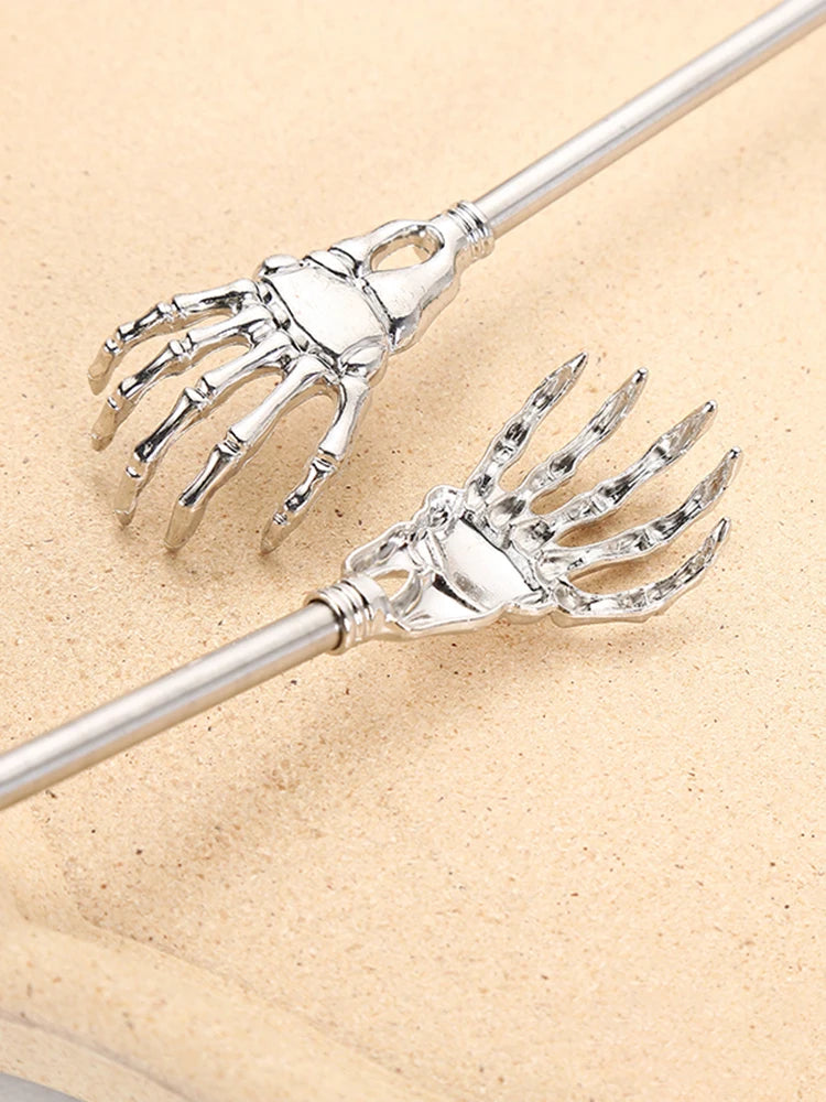 Extendable Stainless Steel Back Scratcher | Portable Itch & Stress Relief Massager Tool