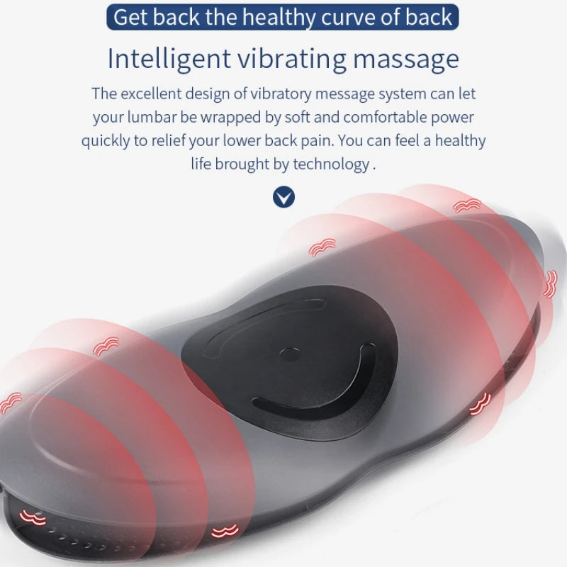 Multi-Level Electric Lumbar Traction Device | Inflatable, Heated Vibration for Back & Spine Relief 
| Multi-Level Vibration, Hot Compress for Lumbar Relief
