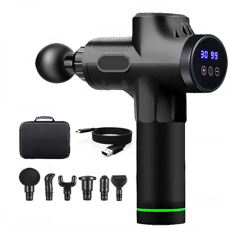 Quiet 30-Level Deep Tissue Massage Gun | Electric Percussion Massager for Full Body, Neck Muscle Relaxation & Fitness Recovery