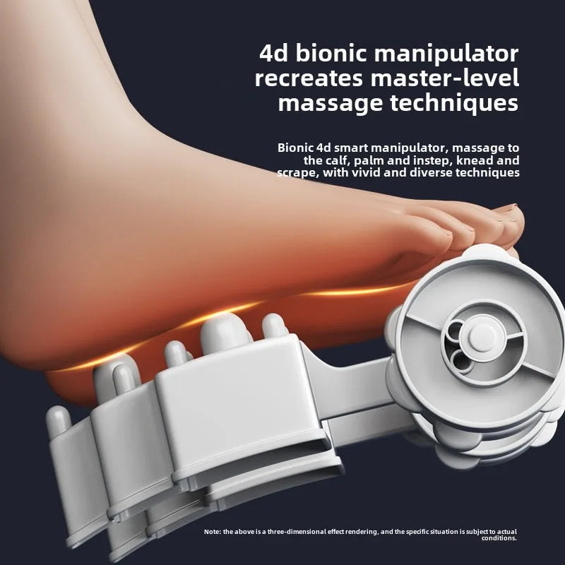 Premium Adjustable Heated Foot & Calf Massager | Shiatsu Deep Kneading, Compression & Vibration for Plantar & Circulation Relief