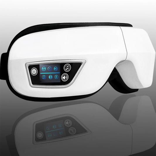 Luxurious 6D Smart Eye Massager with Air Compression & Bluetooth Music | Vibration Therapy for Eye Care