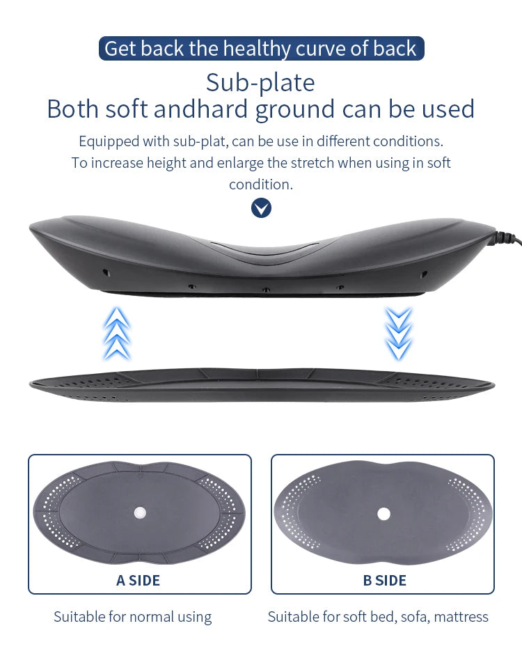 Multi-Level Electric Lumbar Traction Device | Inflatable, Heated Vibration for Back & Spine Relief 
| Multi-Level Vibration, Hot Compress for Lumbar Relief