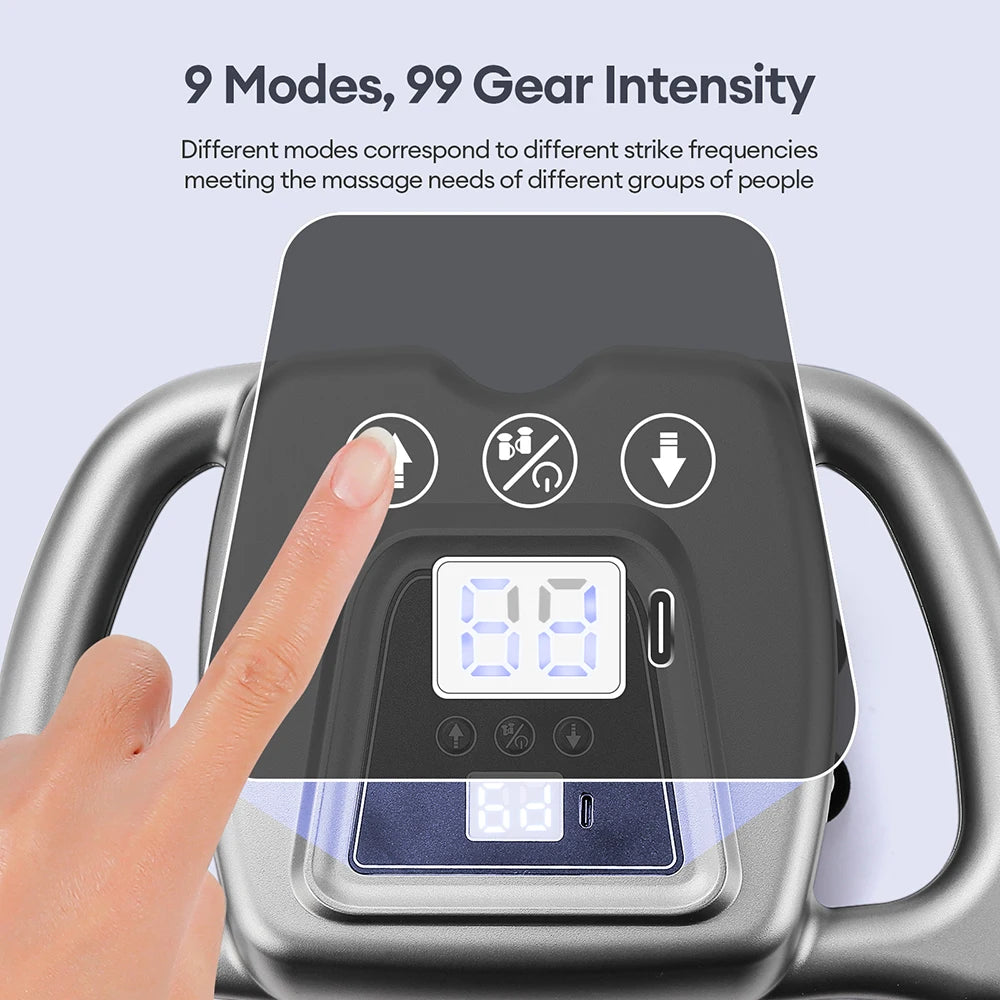 Professional 42-Head High-Frequency Percussion Massage Gun | Deep Tissue Vibration for Full Body & Muscle Relaxation | Pain Relief (Back, Neck, Shoulder)