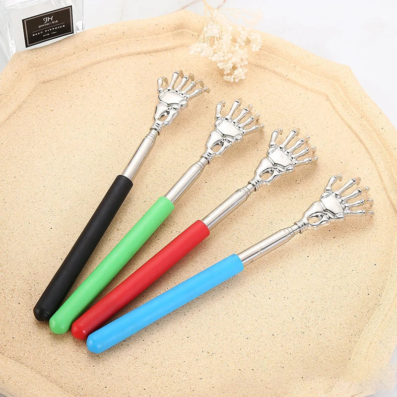 Extendable Stainless Steel Back Scratcher | Portable Itch & Stress Relief Massager Tool