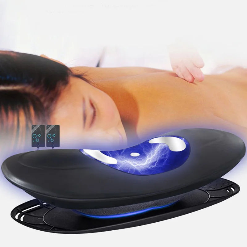 EMS & Advanced Inflatable Lumbar Traction Device | Airbag Compression Massager for Spinal Relief & Back Pain Relief
