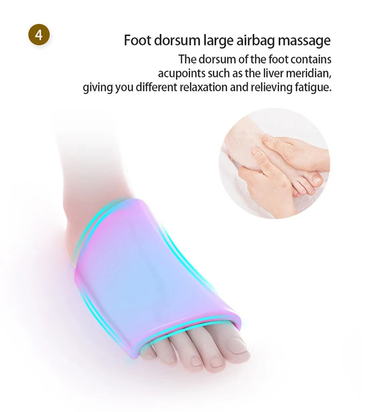 Advanced Foot Massager with Multi-Mode Therapy | Heated Kneading, Vibration & Acupressure for Relieves Leg & Foot Soreness