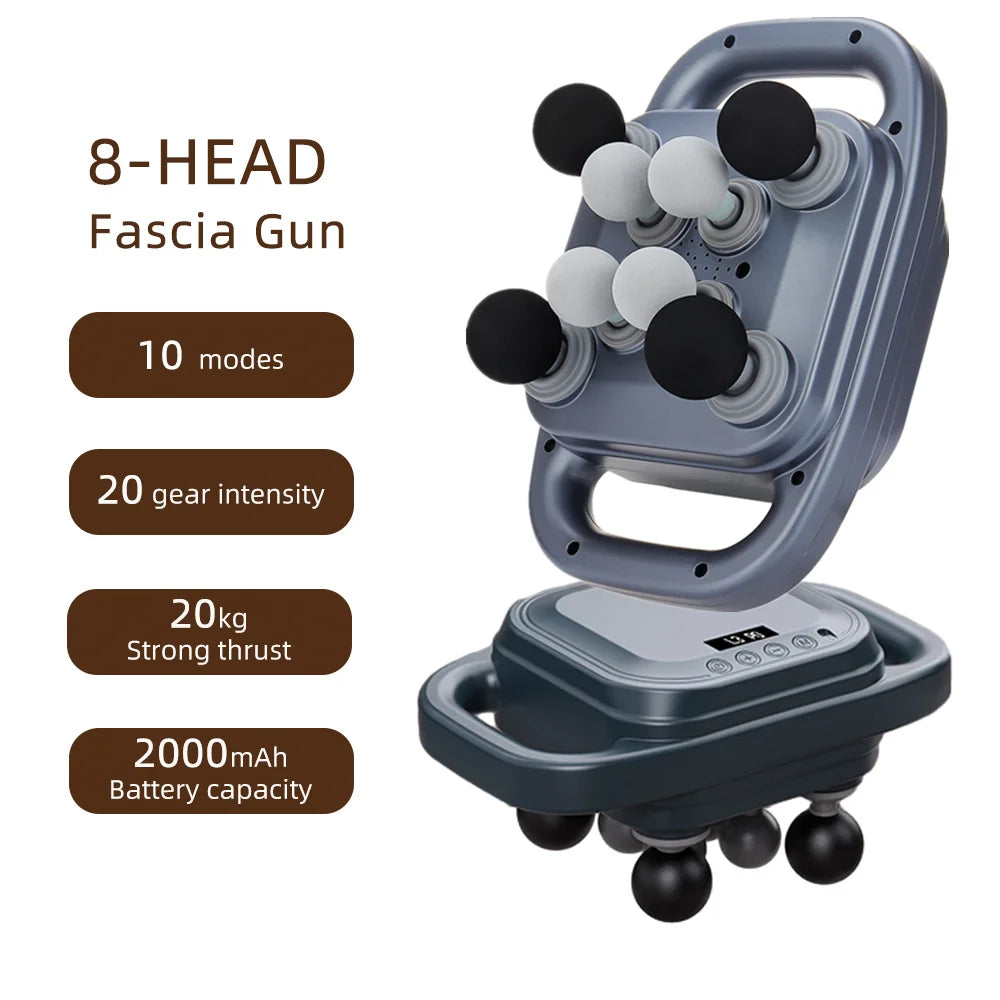 Professional 42-Head High-Frequency Percussion Massage Gun | Deep Tissue Vibration for Full Body & Muscle Relaxation | Pain Relief (Back, Neck, Shoulder)