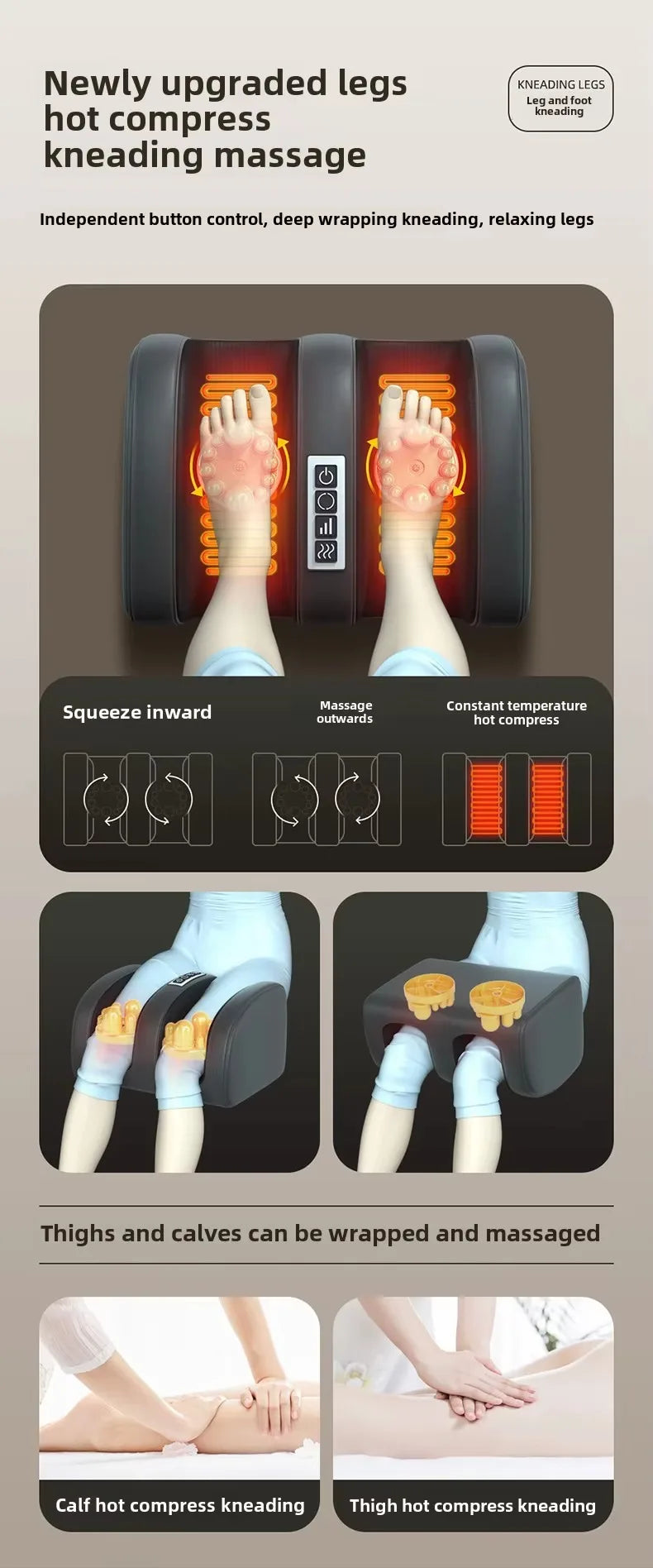 5 in 1 Folding Chair Type Massager Massage Chair Power Full Body Massager Neck Shoulder Rolling Pad Waist Back Cervical Spine Cu