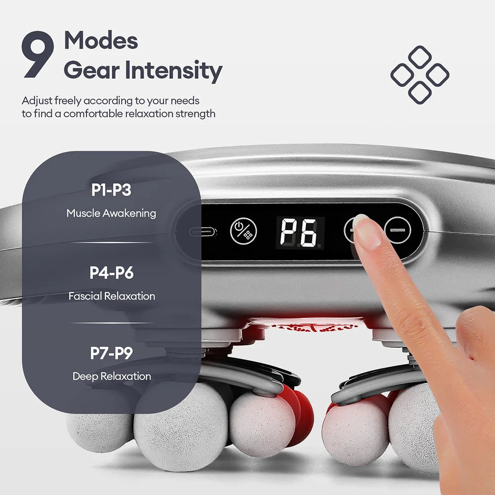 Professional 42-Head High-Frequency Percussion Massage Gun | Deep Tissue Vibration for Full Body & Muscle Relaxation | Pain Relief (Back, Neck, Shoulder)