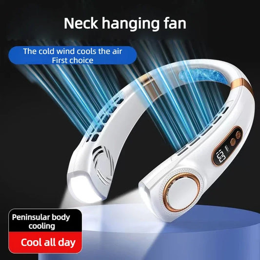 Stay Cool On-The-Go | Rechargeable Hands-Free Neck Fan | Portable USB-Powered Personal Cooling for Indoor & Outdoor Use