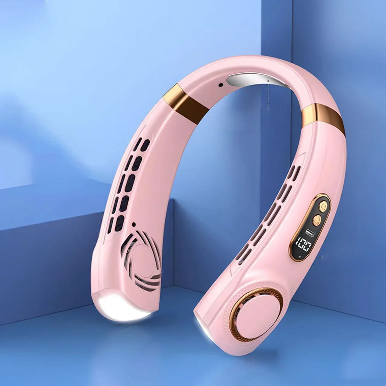 Stay Cool On-The-Go | Rechargeable Hands-Free Neck Fan | Portable USB-Powered Personal Cooling for Indoor & Outdoor Use