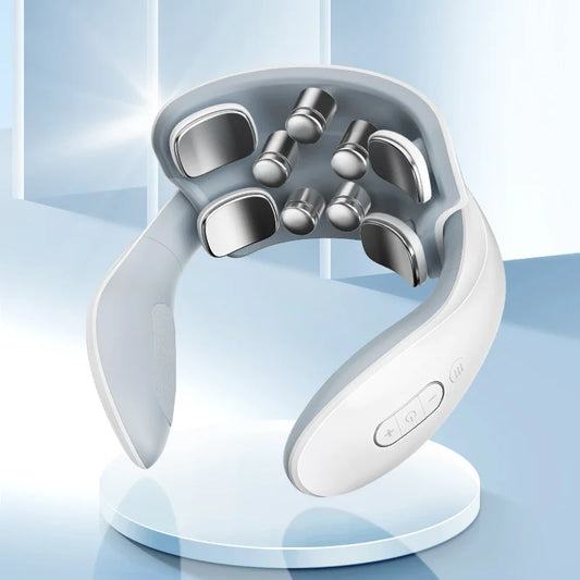 Smart Portable Neck & Shoulder Massager | Heating & Vibration Therapy for Cervical Health Care Device