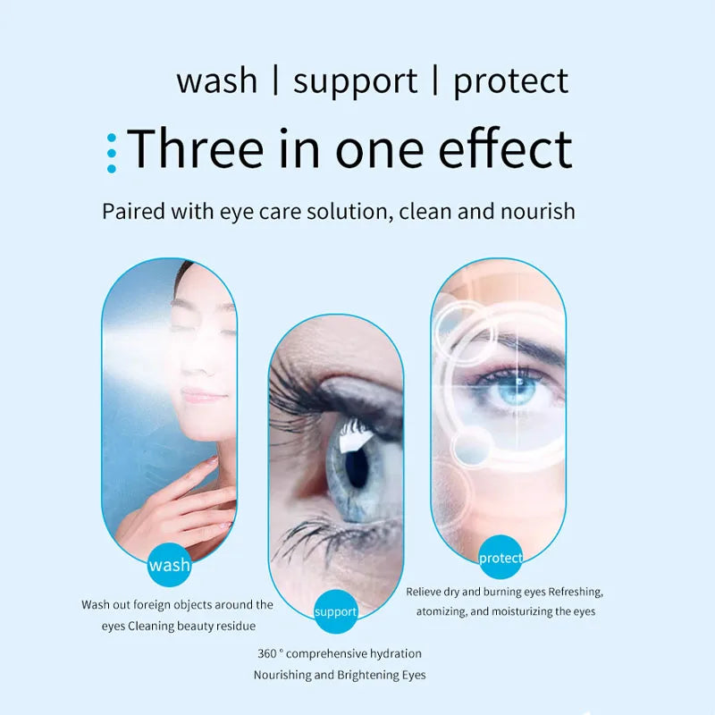 Electric Nano Steam Eye Massager | Hot Compress & Moisturising Spray for Eye Fatigue Relief