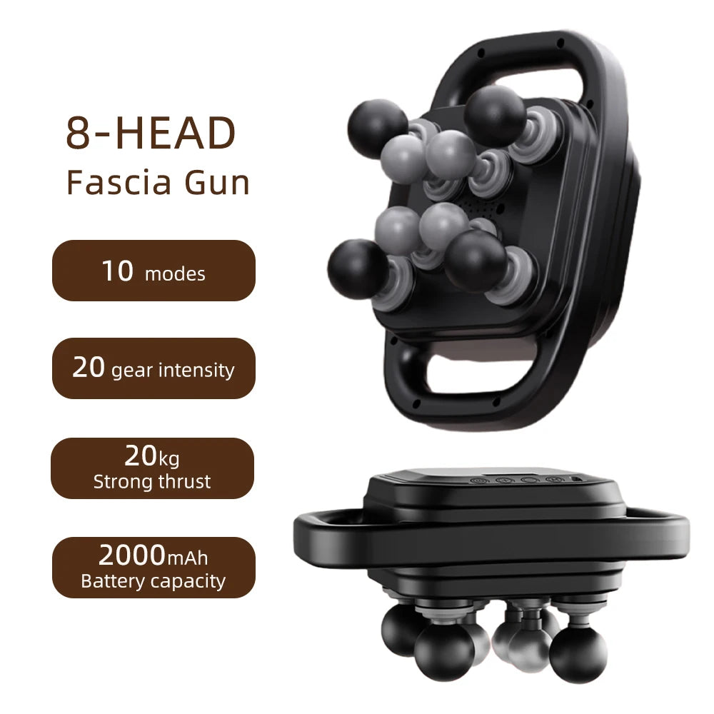 Professional 42-Head High-Frequency Percussion Massage Gun | Deep Tissue Vibration for Full Body & Muscle Relaxation | Pain Relief (Back, Neck, Shoulder)