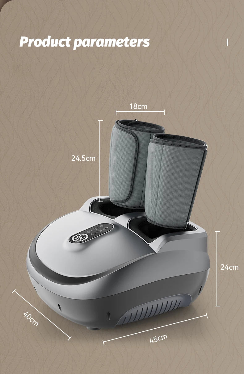 Advanced Multi-Function Electric 8D Foot & Calf Massager | Multi-Functional Kneading, Heating, Rolling & Airbag Compression