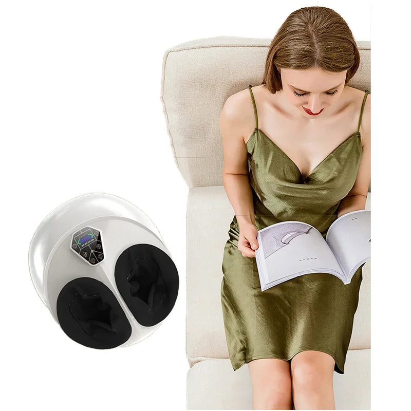 Advanced Foot Massager with Multi-Mode Therapy | Heated Kneading, Vibration & Acupressure for Relieves Leg & Foot Soreness