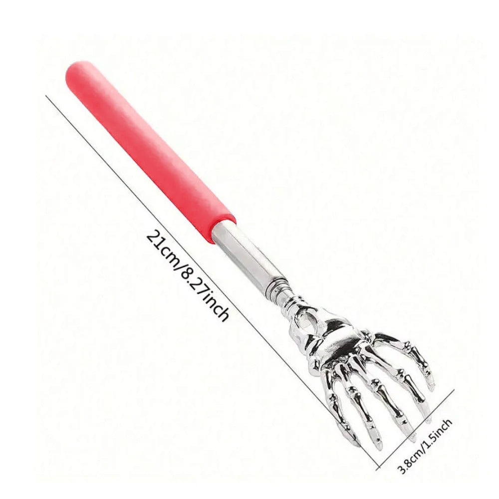 Portable Extendable Back Scratcher | Stainless Steel Telescoping Massager for Humans & Pets