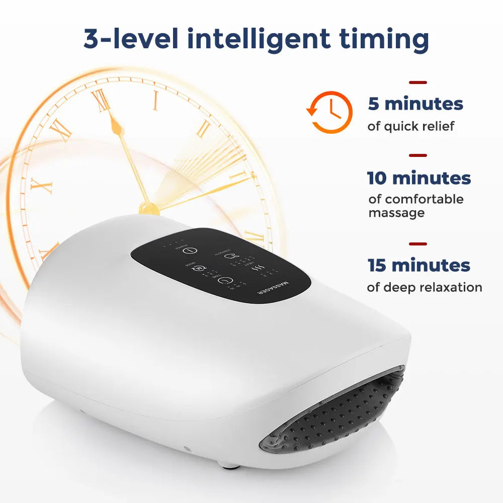 Smart Heated Wireless Electric Hand Massager | Air Compression & Hot Compress for Arthritis, Numbness & Muscle Relief