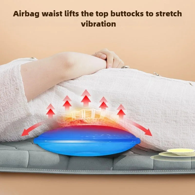 Electric Heated Full Body Massage Mat with Heat | Multi-Zone Kneading, Vibration & Air Compression (Hand Control)