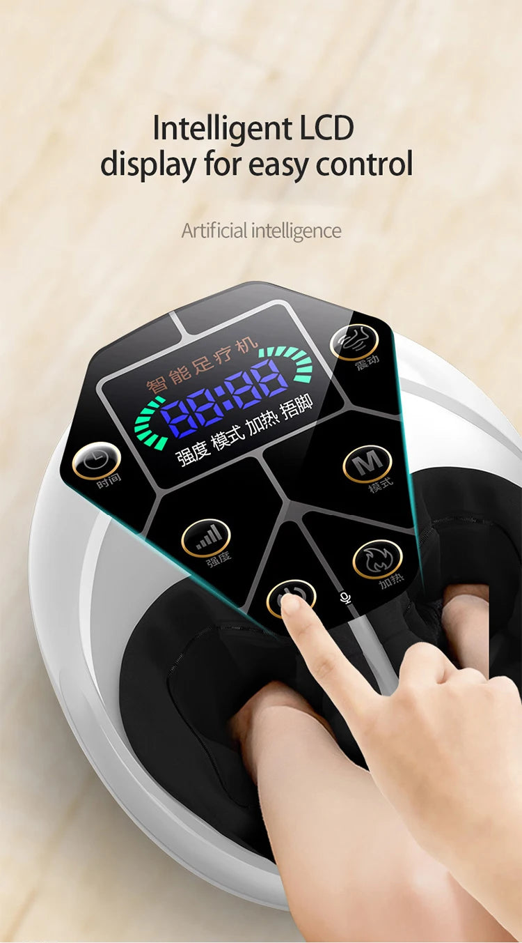 Advanced Foot Massager with Multi-Mode Therapy | Heated Kneading, Vibration & Acupressure for Relieves Leg & Foot Soreness